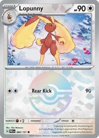 SV: Prismatic Evolutions Lopunny (Poke Ball Pattern) #084/131