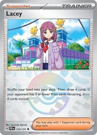 SV: Prismatic Evolutions Lacey - 114/131 (Poke Ball Pattern) #114/131