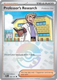 SV: Prismatic Evolutions Professor's Research [Professor Oak] (Poke Ball Pattern) #122/131