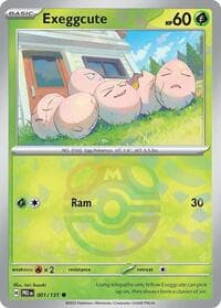 SV: Prismatic Evolutions Exeggcute (Master Ball Pattern) #001/131