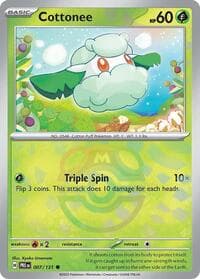SV: Prismatic Evolutions Cottonee (Master Ball Pattern) #007/131