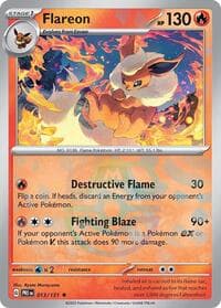 SV: Prismatic Evolutions Flareon (Master Ball Pattern) #013/131