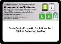 Miscellaneous Cards & Products Code Card - Prismatic Evolutions Tech Sticker Collection [Leafeon]