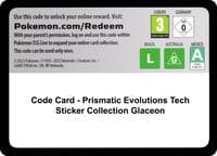 SV: Prismatic Evolutions Code Card - Prismatic Evolutions Tech Sticker Collection [Glaceon]