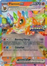 Miscellaneous Cards & Products Flareon ex - 014/131 (Prismatic Evolutions Stamp) #014/131