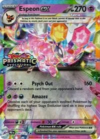 Miscellaneous Cards & Products Espeon ex - 034/131 (Prismatic Evolutions Stamp) #034/131