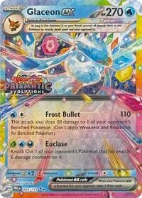 Miscellaneous Cards & Products Glaceon ex - 026/131 (Prismatic Evolutions Stamp) #026/131