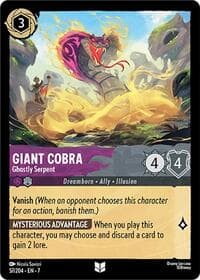 Archazia's Island Giant Cobra - Ghostly Serpent #57/204