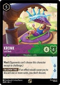 Disney Lorcana Promo Cards Kronk - Laid Back #20