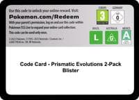 SV: Prismatic Evolutions Code Card - Prismatic Evolutions 2-Pack Blister