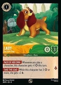 Disney Lorcana Promo Cards Lady - Decisive Dog #28