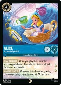 Disney Lorcana Promo Cards Alice - Accidentally Adrift #2