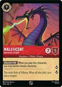 Disney Lorcana Promo Cards Maleficent - Monstrous Dragon (Store Championship Participant) #4