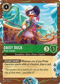 Disney Lorcana Promo Cards Daisy Duck - Pirate Captain (Disney Cruise Promo) #16