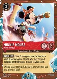 Disney Lorcana Promo Cards Minnie Mouse - Pirate Lookout (Disney Cruise Promo) #17
