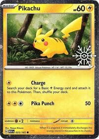 Miscellaneous Cards & Products Pikachu - 025/165 (Holiday Calendar) #025/165