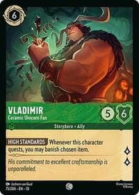 Whispers in the Well Vladimir - Ceramic Unicorn Fan #75/204