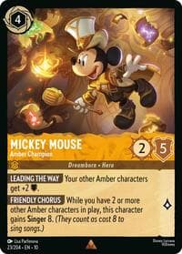 Whispers in the Well Mickey Mouse - Amber Champion #23/204