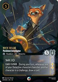 Whispers in the Well Nick Wilde - Persistent Investigator (Enchanted) #239/204