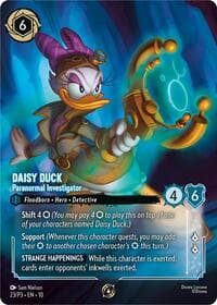 Disney Lorcana Promo Cards Daisy Duck - Paranormal Investigator (Store Championship Participant) #23