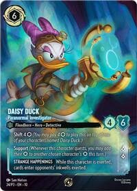 Disney Lorcana Promo Cards Daisy Duck - Paranormal Investigator (Store Championship) #24