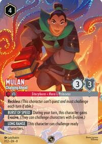 Disney Lorcana Promo Cards Mulan - Charging Ahead #7