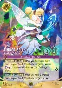 Disney Lorcana Promo Cards Tinker Bell - Snowflake Collector (Store Championship) #34