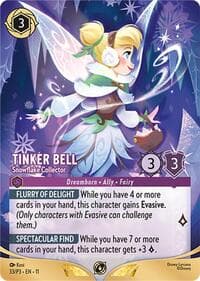 Disney Lorcana Promo Cards Tinker Bell - Snowflake Collector (Store Championship Participant) #33