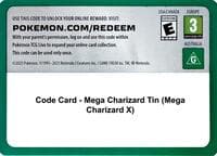 Miscellaneous Cards & Products Code Card - Mega Charizard Tin (Mega Charizard X)