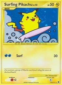 Rising Rivals Surfing Pikachu #114/111