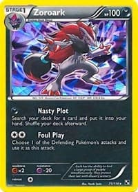 Blister Exclusives Zoroark - 71/114 (Cracked Ice Holo) #071/114