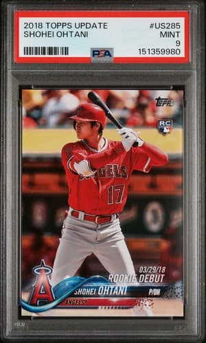 2018 Topps Update Shohei Ohtani Rookie Card #US285