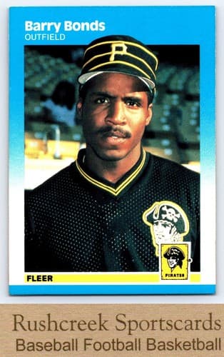 1987 Fleer Barry Bonds Rookie Card #604