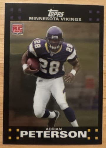 2007 Topps Chrome Adrian Peterson Rookie Card #TC181