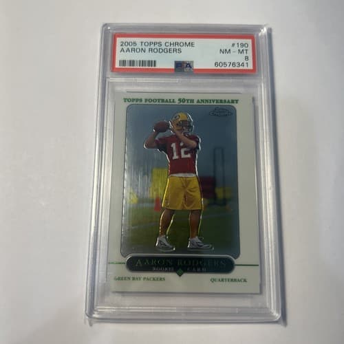 2005 Topps Chrome Aaron Rodgers Rookie Card #190