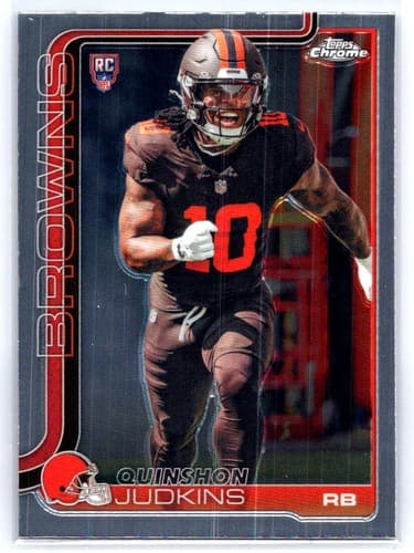 2025 Topps Chrome Football Quinshon Judkins #325