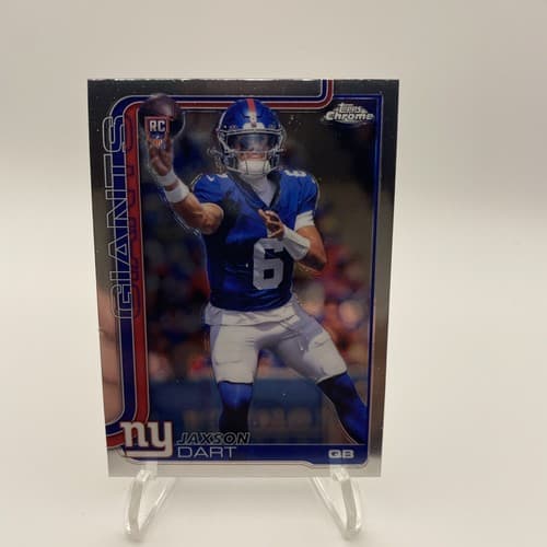 2025 Topps Chrome Football Jaxson Dart Rookie Card #306
