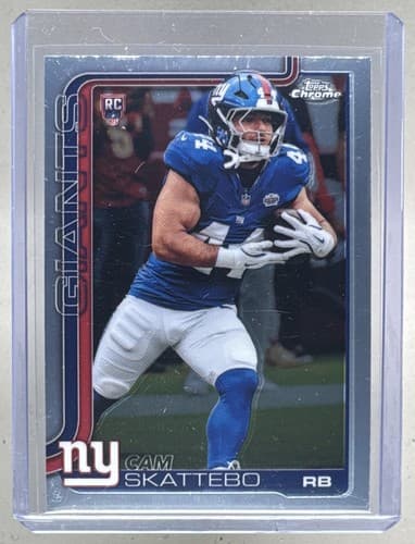 2025 Topps Chrome Football Cam Skattebo Rookie Card #331
