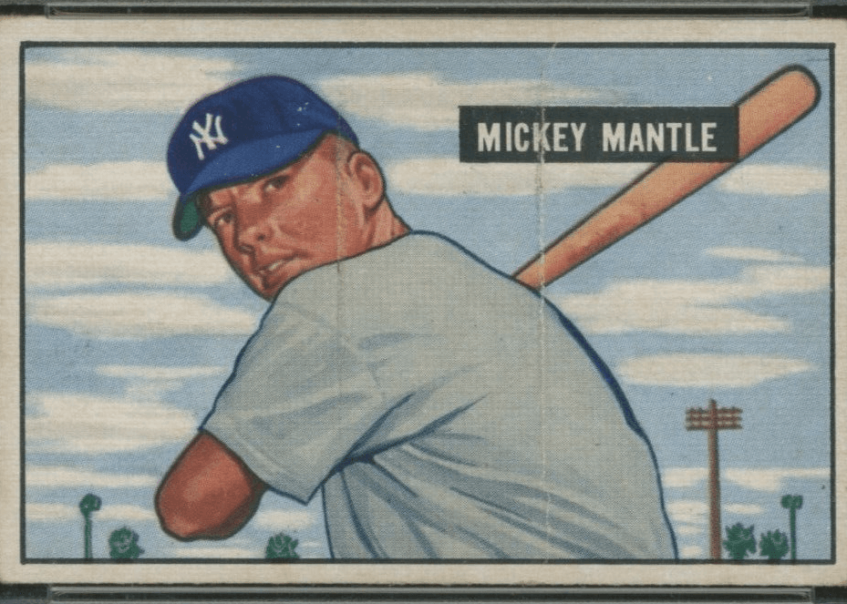 1951 Bowman Mickey Mantle #253