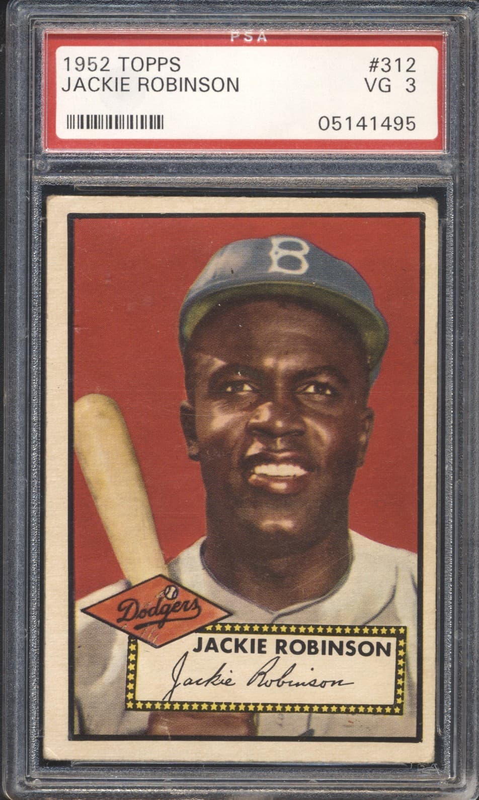 1952 Topps Jackie Robinson #312