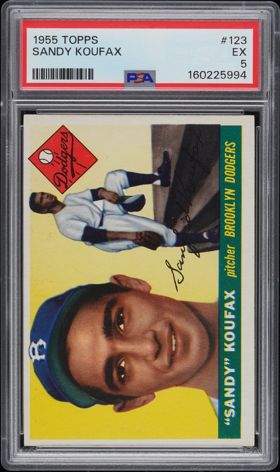 1955 Topps Sandy Koufax #123
