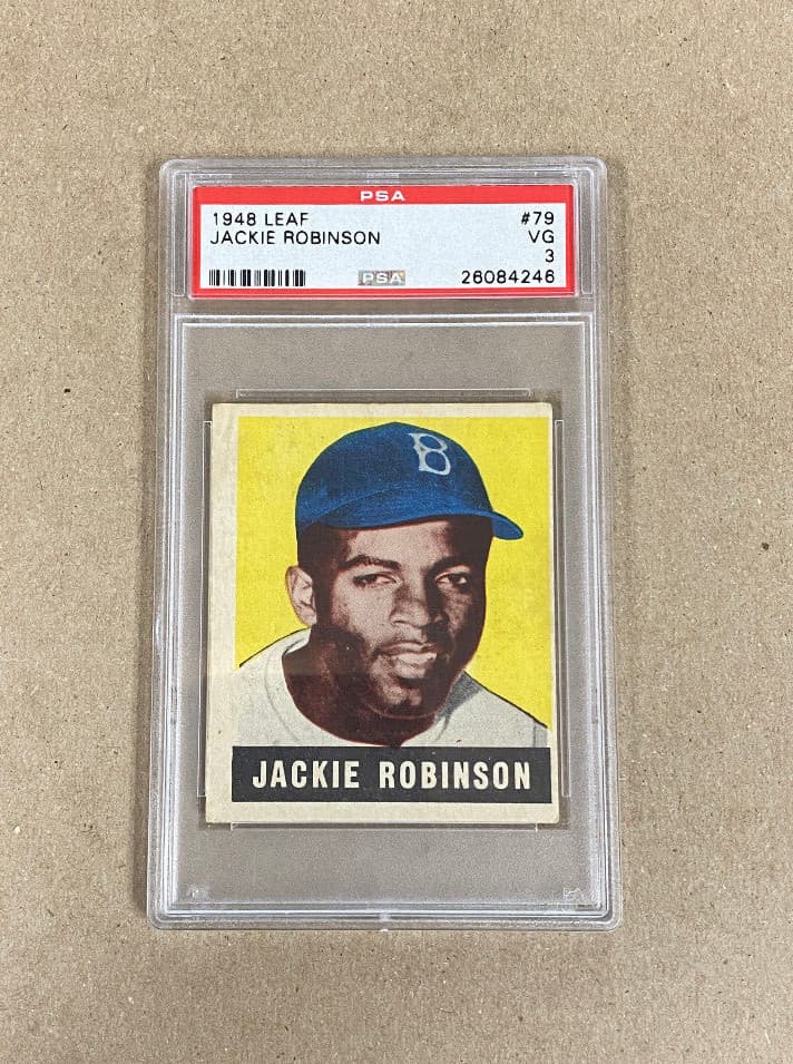 1948 Leaf Jackie Robinson Rookie Card #79