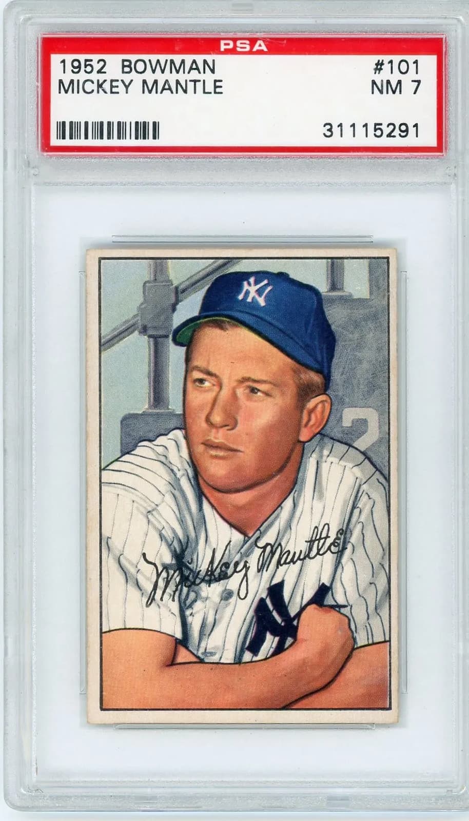1952 Bowman Mickey Mantle #101