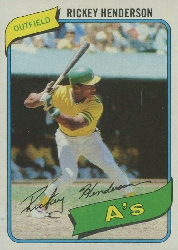 1980 Topps Rickey Henderson #482