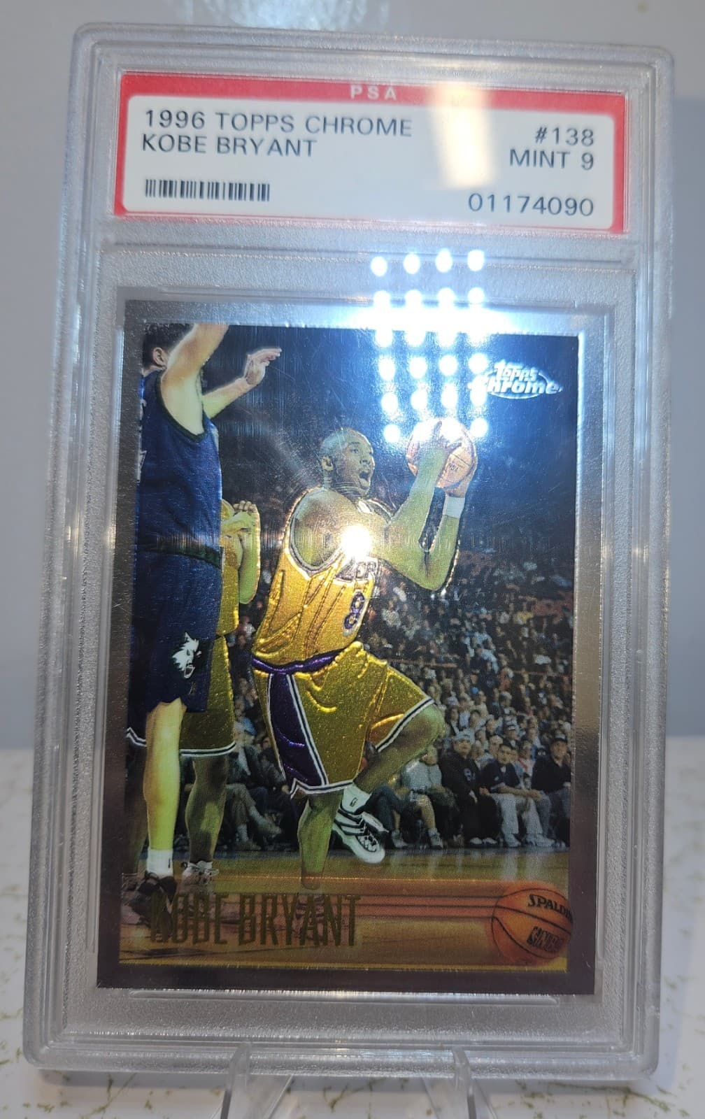 1996-97 Topps Chrome Kobe Bryant Rookie Card #138