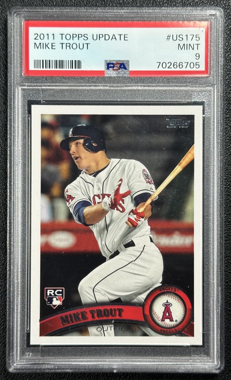 2011 Topps Update Mike Trout Rookie Card #US175