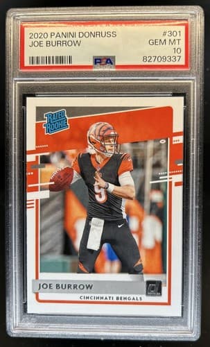 2020 Panini Donruss Joe Burrow Rookie Card #301