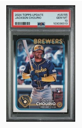 2024 Topps Update Jackson Chourio Rookie Debut #US155