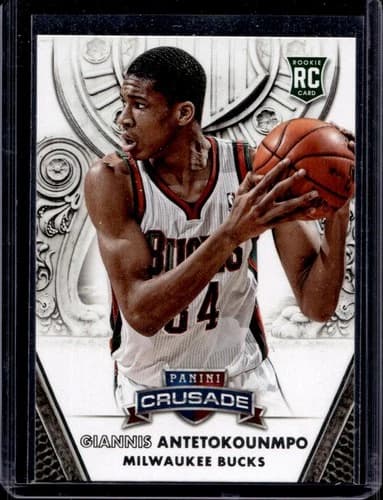 2013-14 Panini Crusade Giannis Antetokounmpo Rookie Card #122