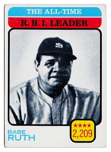 1973 Topps Babe Ruth #474